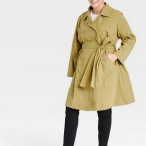 Women's Luxury Rain Coat Water Resistant Size 1X